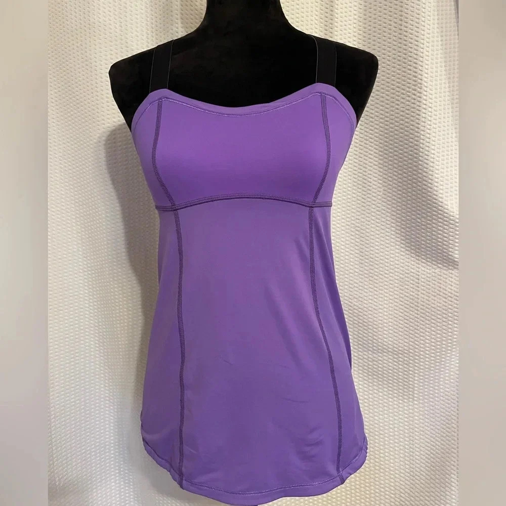 Lululemon Run: Catch Me purple activewear tank top size small